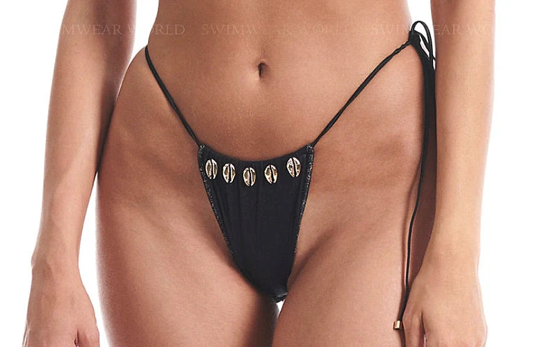 June Halter-Pearl Tie Side Bikini