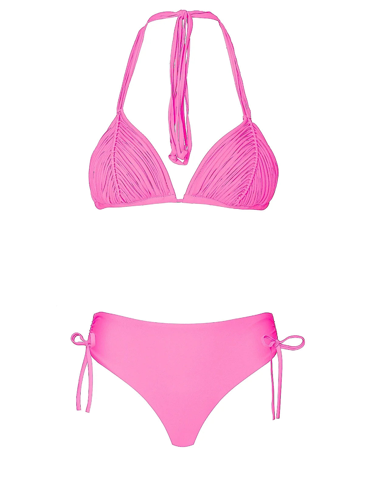 Isla Triangle-Ruched High Waist Bikini